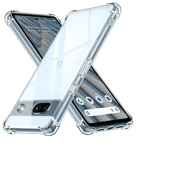 1,5 MM Debele Air-Bag Jasno Primeru Telefon Za Google Pixel 8A 8 Pro 6A 7A 6 7 Pro 5G Shockproof Kritje Fundas