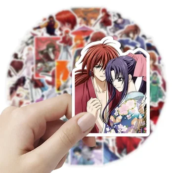 10/50Pcs Anime Rurouni Kenshin Kamiya Kaoru Nalepke, Laptop Kovček Telefon Retro Oblačila Roko Račun Guka Materiala Pack Igrače
