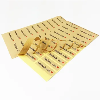 100 kozarcev/veliko klasičnih Kraft papir, Kraft Papir Pečat Nalepko Nalepko 