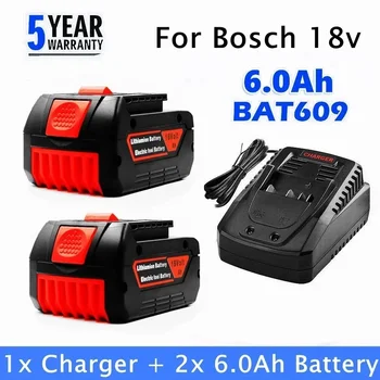 100% Prvotne 18V 6.0/8.0/10ah 6.0 A BAT609 Polnilna Litij-Ionska Baterija za Bosch Prenosni Zamenjava