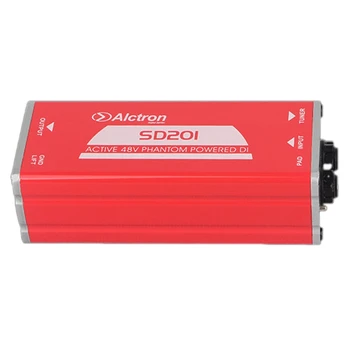 Alctron SD201 Aktivni DI Box Impedanca Preoblikovanje DIBOX Strokovno Učinkov Fazi Direct Connect Box