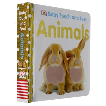 Baby Dotik in Občutek Živali Odbor Knjigi angleški Sliko Zgodba Knjige, Da bi Vaš Otrok Raste Kot Bralec