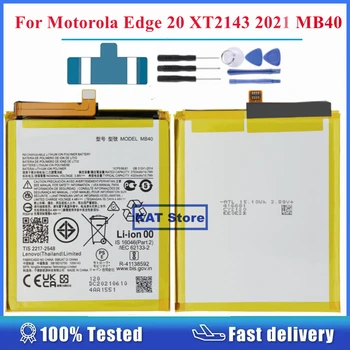 KAT Mobilni Telefon Batteria Za Motorola Robu 20 XT2143 2021 MB40 4020mAh Li-ion Baterija, Zamenjava Rezervnih Delov