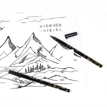 Kitajski Ščetke Umetnosti Čopič Crisperding Kaligrafija Krtačo Skript Pisanje Krtačo Oljna Slika, Olje, Akvarel Barve Krtačo
