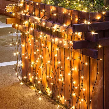 LED Sončne Pravljice Luči Niz Božično Drevo Okraski za Rojstni dan, Poročno zabavo na Prostem Vrt Ornament Nepremočljiva Solarna Svetilka
