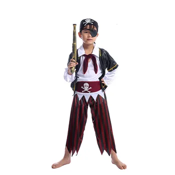 Otrok cosplay halloween obleko gor v papir papir otrok stranka oblačil trgovina na drobno pirate oblačenja otroke v new obleko 0