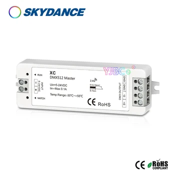 Skydance Ultrathin RGB/RGBW 2.4 G RF Daljinski upravljalnik 5V-24V 12V Mini 170 RGB 128 RGBW pik, LED krmilnik DMX 512 signal dimmer