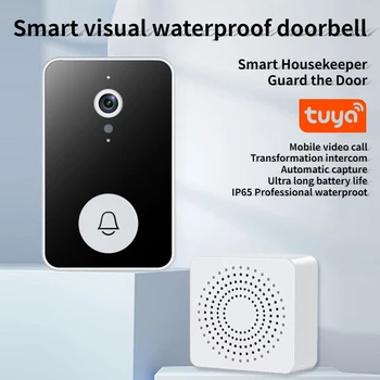 Tuya WiFi Video Zvonec Brezžični HD Kamere, Zaznavanje Gibanja IR Alarm Smart Security Domača Vrata Bell WiFi Interkom za Dom