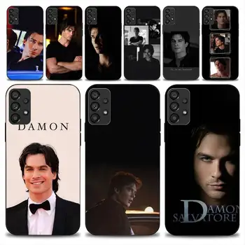 Vampir Dnevniki Damon Primeru Telefon Za Samsung Galaxy A51 A71 A13 A73 S23 A52 A53 5G Mehko Pokrov