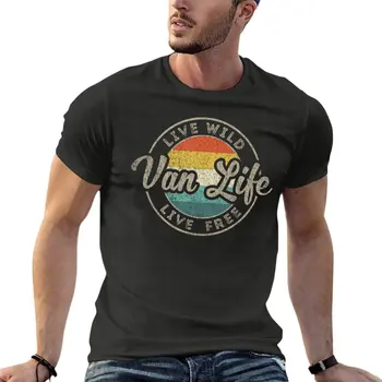 Van Življenje Van Stanovalcev Vanlife Nomadi Prevelik T-Shirt blagovno Znamko moška Oblačila 100% Bombaž Ulične Velikosti Vrh Tee