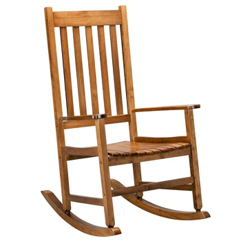 Vrtni Stoli Prostem Pohištvo, Leseni Gugalnik Stol Prosti čas Ostalo Starejših Fotelj Prvotno Barvo 68.5*86*115CM