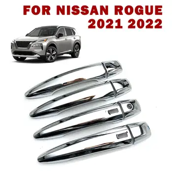Za Nissan Lopov 2021 2022 Chrome ABS Avto Zunaj Vrat Ročaj Kritje Trim 8PCS Avto Dodatki