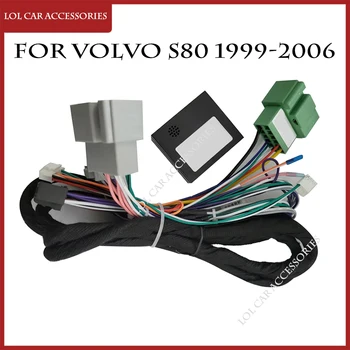 Za Volvo S80 99-06 Avto Avdio GPS Player Android Napajalni Kabel Plošča nadzorno ploščo Okvir Napeljava varnostni Pas Z Canbus Polje 0