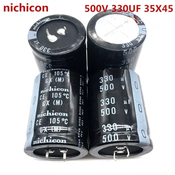（1pcs）500V330UF 35X45 Nippon nichicon kondenzator 330UF 500V 35 * 45 visoke napetosti