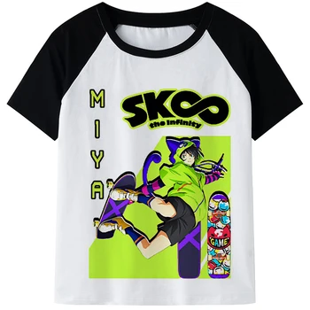 Japonski Anime SK8 Infinity Majica s kratkimi rokavi Moški Harajuku Kawaii Risanka Skateboard Fantje Grafični Tshirt Unisex Vrhovi T-shirt Moški 1