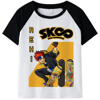 Japonski Anime SK8 Infinity Majica s kratkimi rokavi Moški Harajuku Kawaii Risanka Skateboard Fantje Grafični Tshirt Unisex Vrhovi T-shirt Moški 2