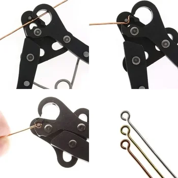 Okrogel nos žice za navijanje klešče za Rezanje C-ring 14k zlata žica Rezalnik bakrene žice upogibanje nakit niz klešče za 3 VELIKOSTI 2