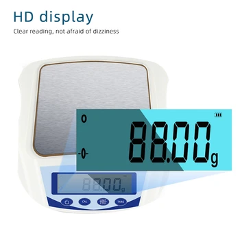 Za 0,01 G Digitalni Elektronski Obsega LCD Prenosni 1000G Natančnost Industrijske Bilance Obsega Kuhinjo Nakit Ravnovesje Tehtnice 3