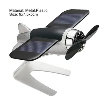 Avto osvežilcev Zraka Mini Plošči Dekoracijo Solar Powered Letalo Model Aromaterapija Difuzor za Avtomobil 4