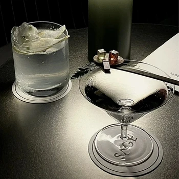 1-2-4 Kos Ustvarjalni Cocktail Kozarci, Skodelice Visoko-looking Glass Skodelice Navpično Vzorec Martini Kozarec Pokal Bar Opremo Doma 5