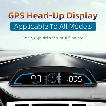 Digitalni GPS merilnik Hitrosti Avtomobila Heads Up Display Hitro Utrujen, Vožnja Opozorilo Alarm prekoračitev hitrosti Merilnik Potovanja 5